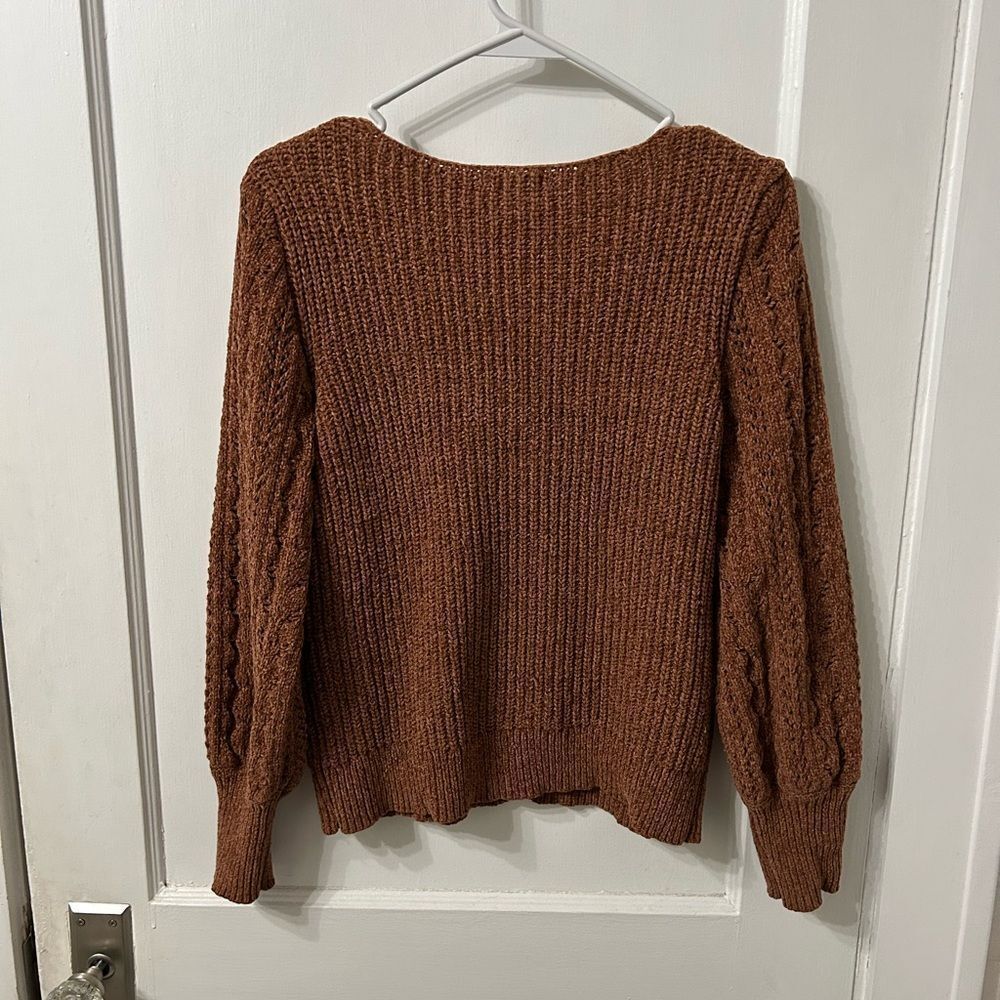Maurices Rust V-Neck Sweater - Picture 4 of 4